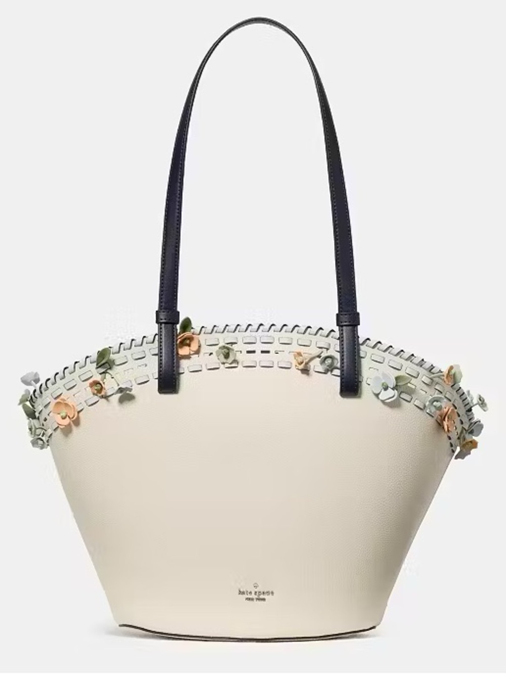 ♠️Kate Spade New York Dahlia Large Floral Tote Bag, Meringue White Multi NEW NWT